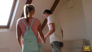 HUNT4K. Hunter parkda juftlik bilan uchrashadi va qizlarning issiq tanasini sotib oladi