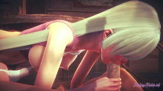 Nanatsu no Taizai Hentai - Elizabeth suge și a pătruns